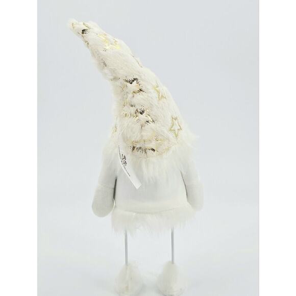 Christmas Gnome Nordic Nisse 15 Inch Xmas Plush Swedish Scandinavian White Gnome - Picture 3 of 7